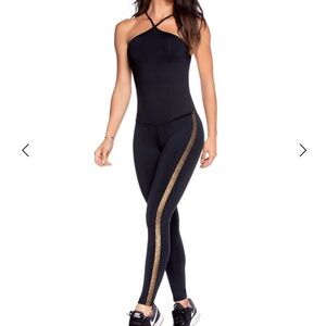Black Sport jumpsuit.